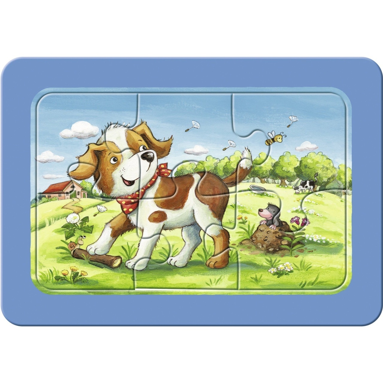 Puzzle Animalute Copii, 3X6 Piese