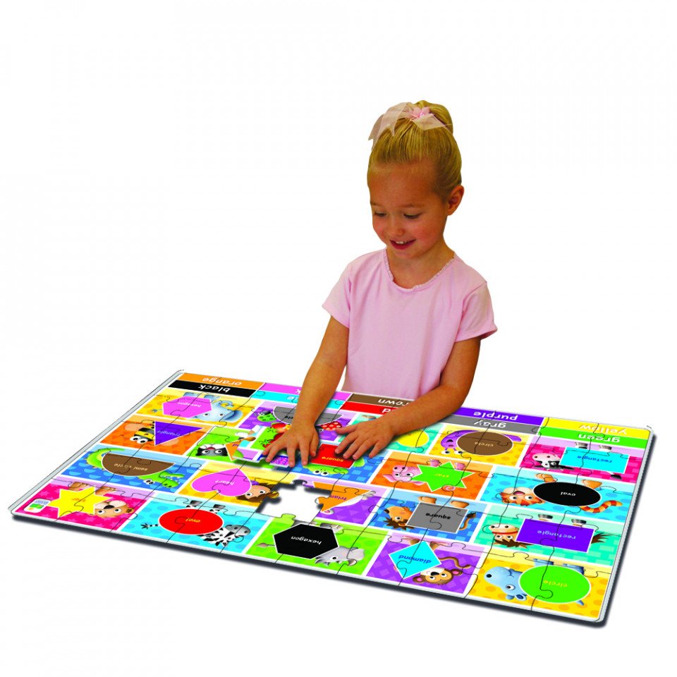 Puzzle Mare De Podea - Culori Si Forme - Eng - 4 | YEO