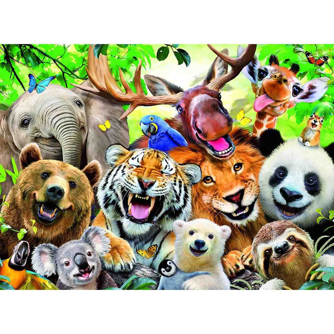 Puzzle Selfie Cu Animale Exotice, 300 Piese - 1 | YEO