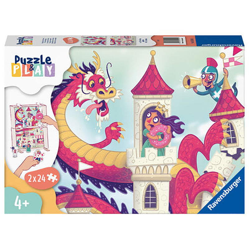 Puzzle Si Joc Dragon, 2X24 Piese - 1 | YEO