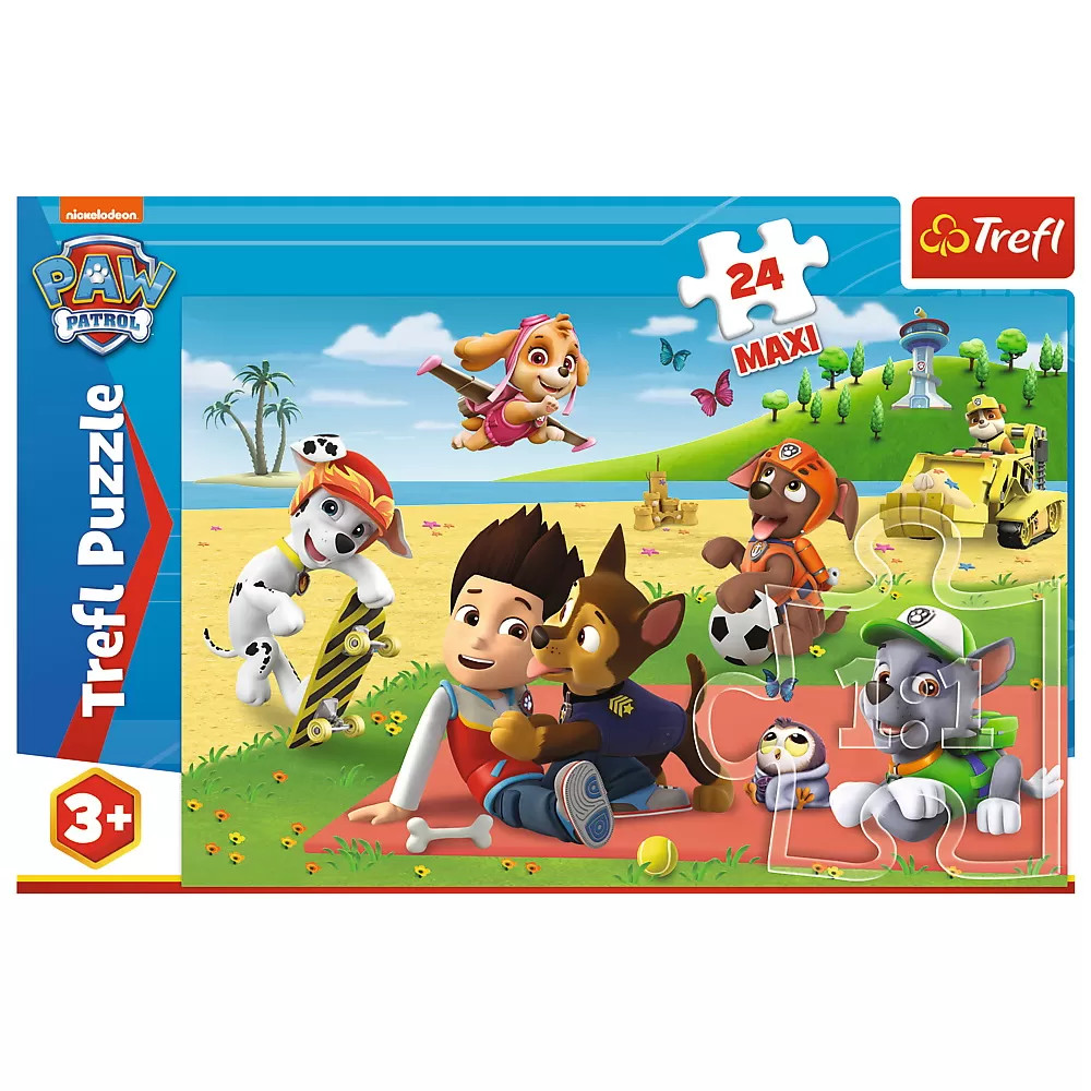 Puzzle Trefl 24 Maxi Patrula Catelusilor Disctractia La Plaja - 2 | YEO