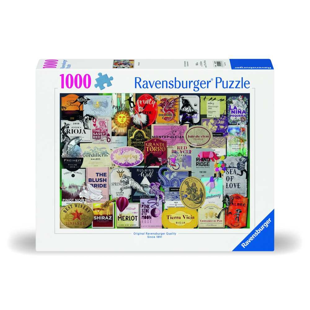 Ravensburger - Puzzle colectia etichete de vin 1000 piese design nou - 1 | YEO