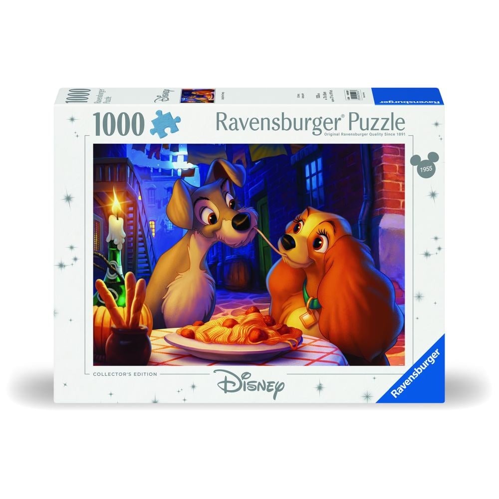 Ravensburger - Puzzle doamna si vagabondul 1000 piese design nou - 1 | YEO