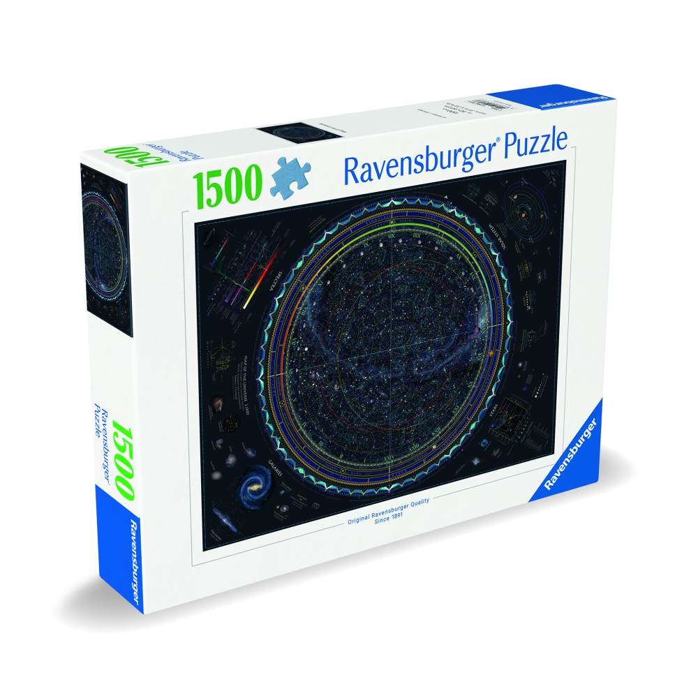 Ravensburger - Puzzle harta universului 1500 piese design nou