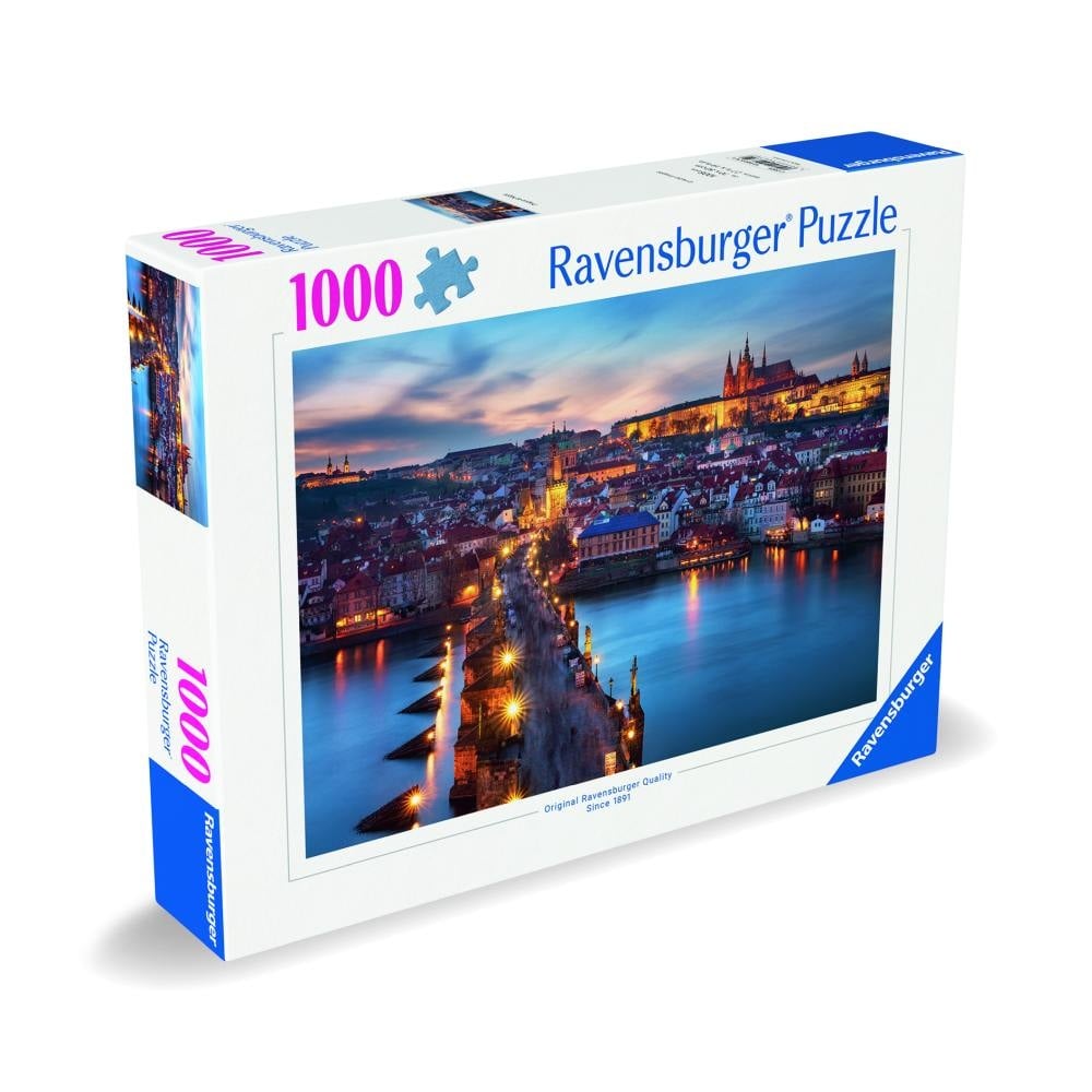 Ravensburger - Puzzle Praga noaptea 1000 piese design nou - 1 | YEO