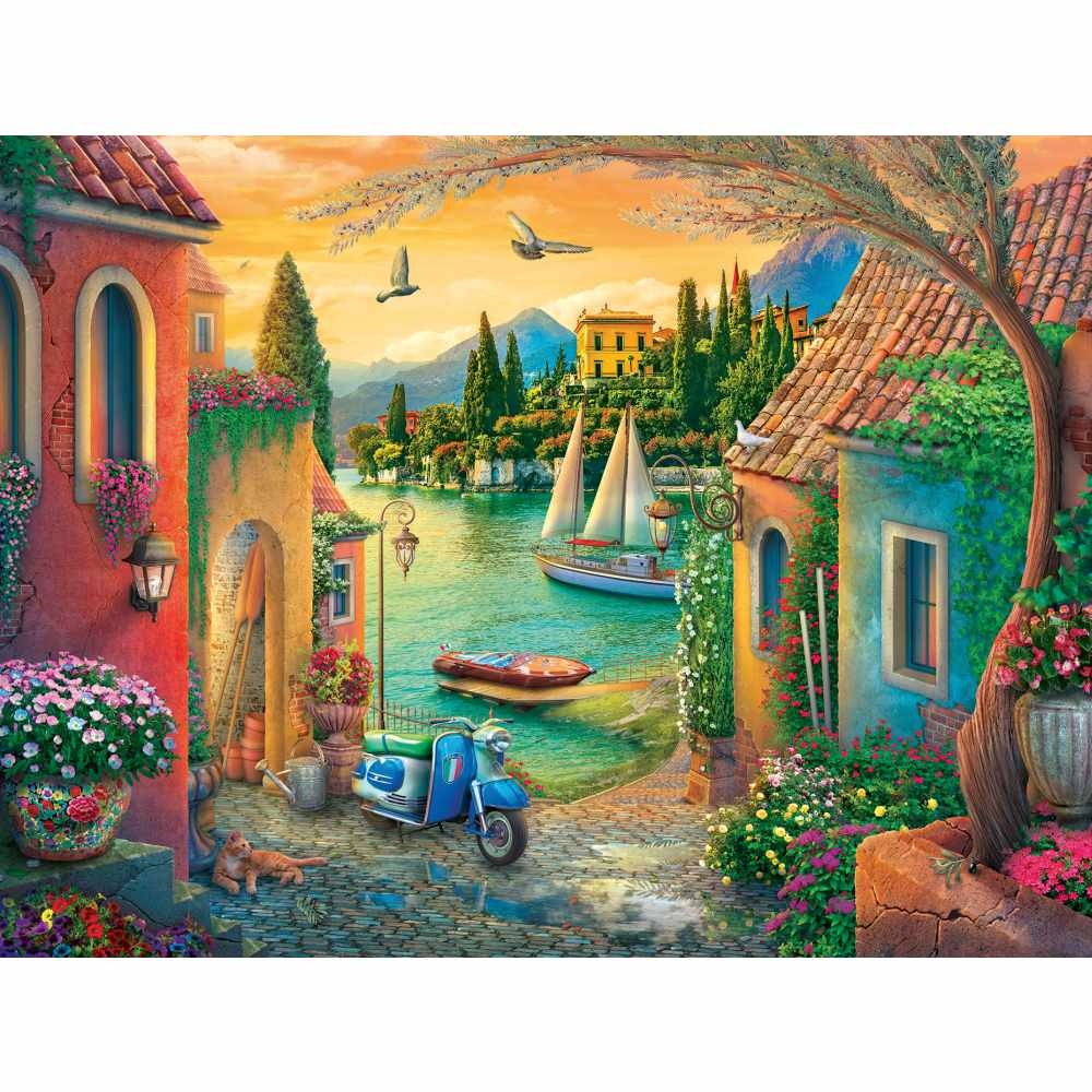Ravensburger - Puzzle vedere din vila europeana 750 piese mari - 2 | YEO