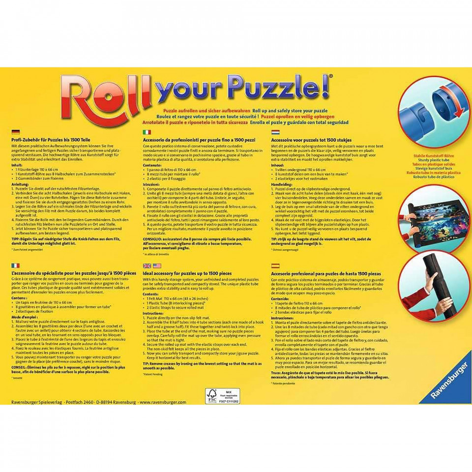 Ravensburger - Suport Pt Rulat Puzzle-Urile 300 - 1500 Piese - 2 | YEO