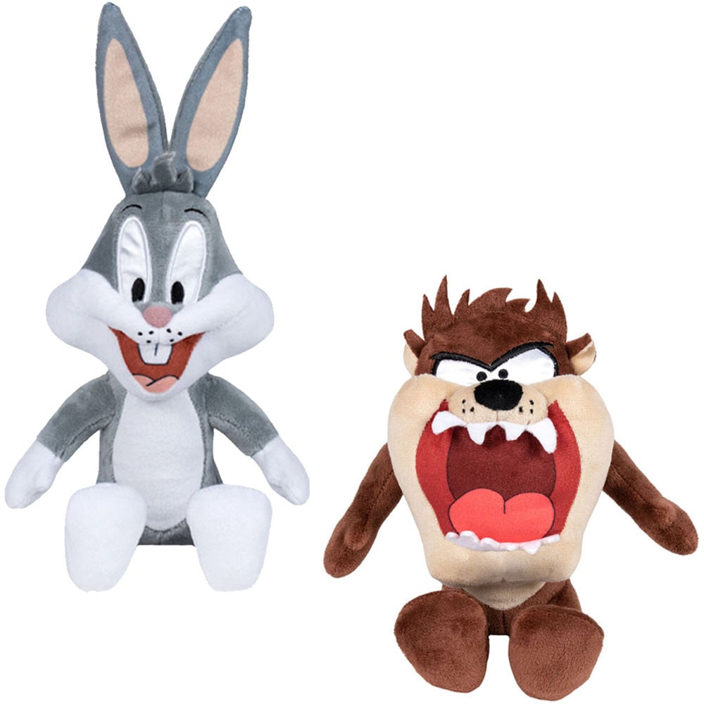 Set 2 jucarii din plus Bugs Bunny 18 cm si Diavolul Tasmanian 16 cm (sitting) - 1 | YEO