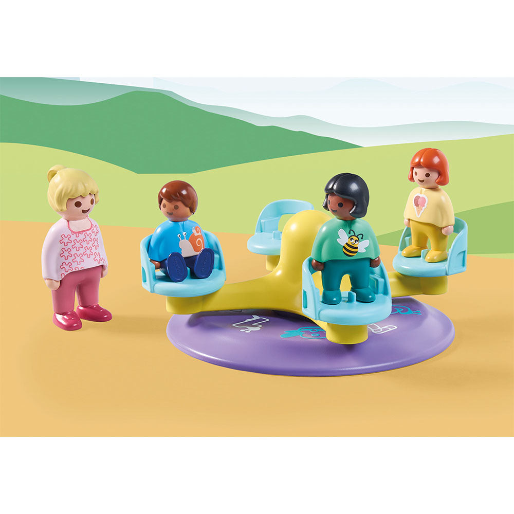 Set de joaca Playmobil 1.2.3 Carusel Cu Numere - 2 | YEO