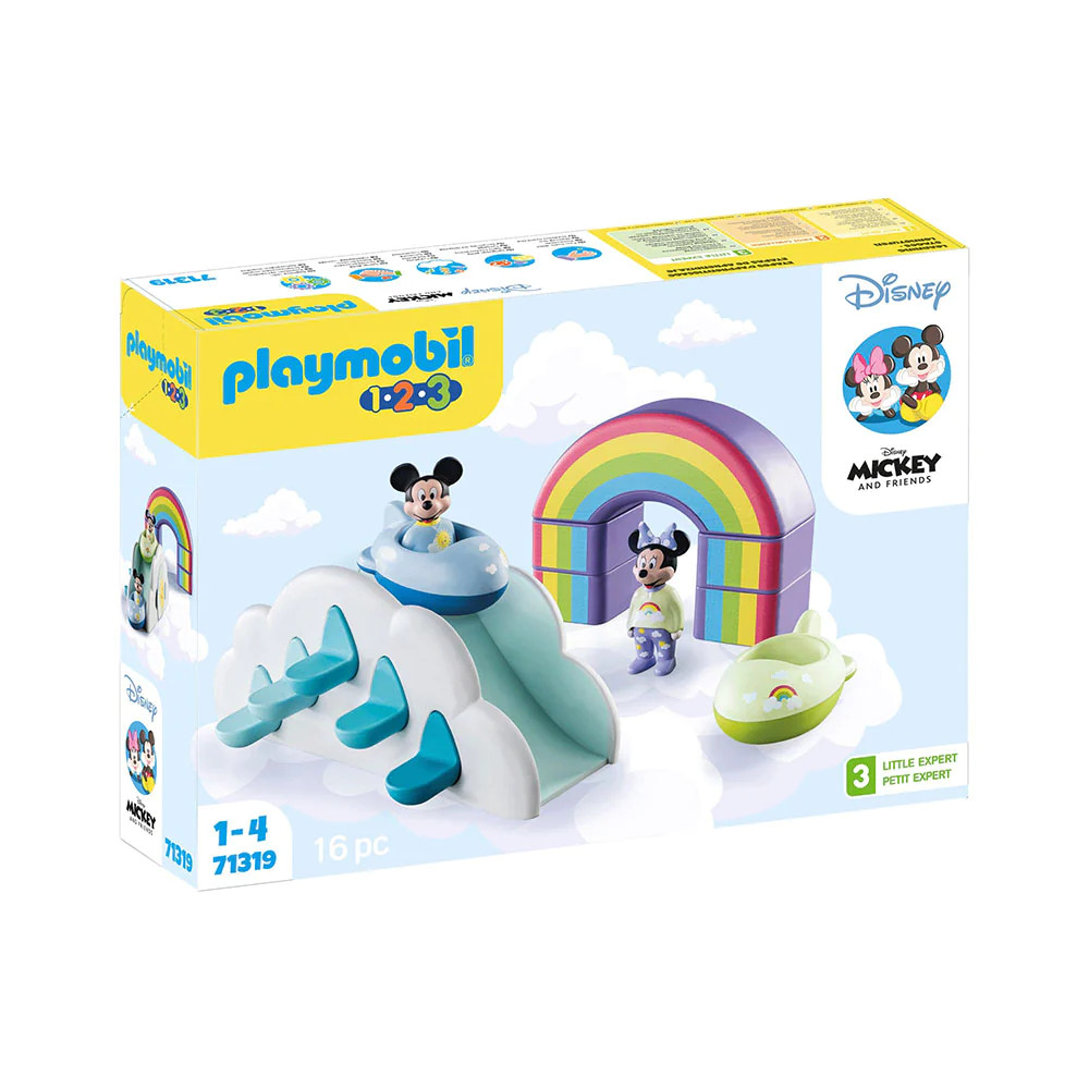 Set de joaca Playmobil - 1.2.3 & Disney: Casa Din Nori A Lui Mickey Si Minnie