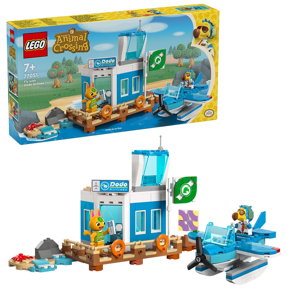 Set LEGO Animal Crossing - Zboara cu Dodo Airlines (77051)