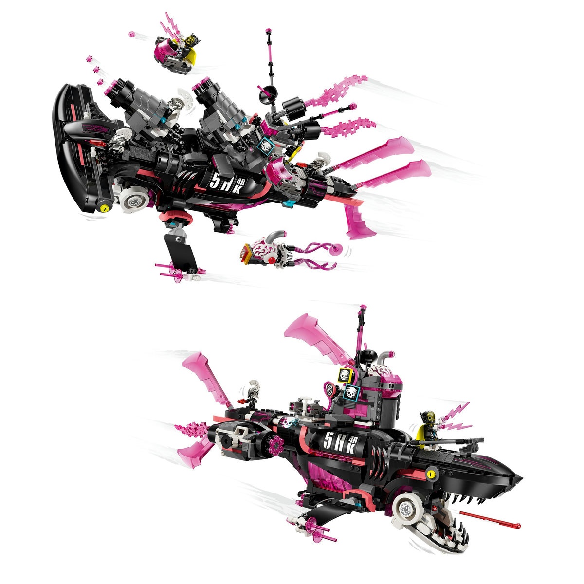 Set LEGO DREAMZzz - Submarin-rechin de coșmar (71500) - 3 | YEO