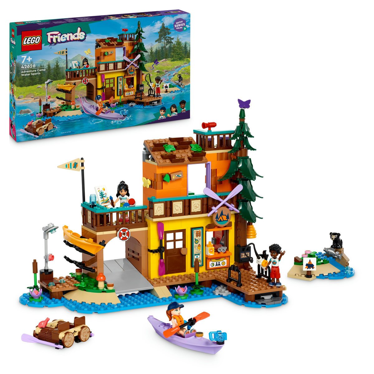 Set LEGO Friends - Sporturi nautice în tabara de aventuri (42626)