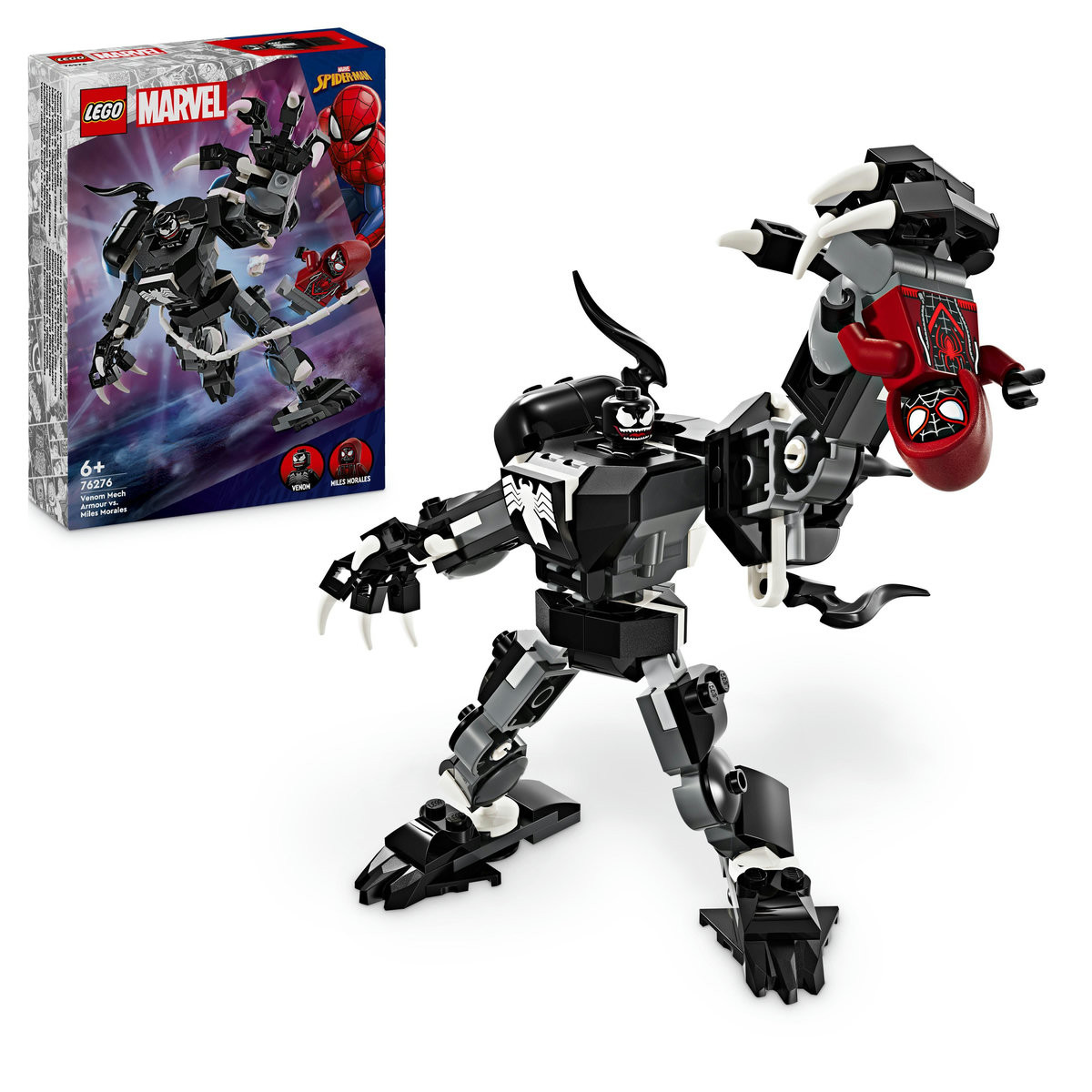 Set LEGO Marvel Super Heroes - Armura de robot a lui Venom vs Miles Morales (76276)