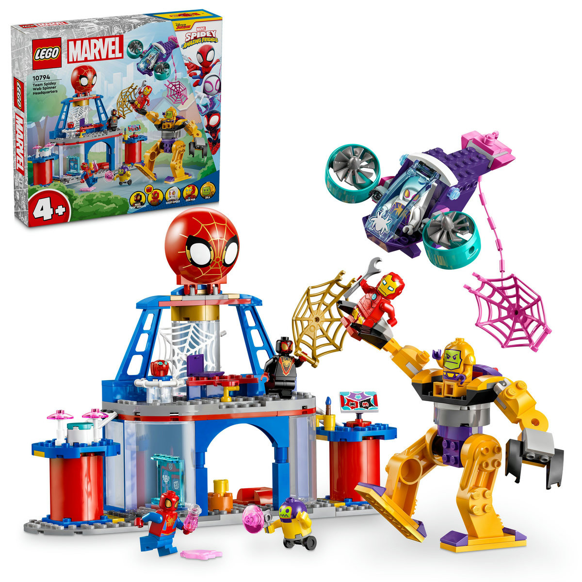 Set LEGO Marvel Super Heroes - Echipa lui Spidey in Cartierul General (10794)