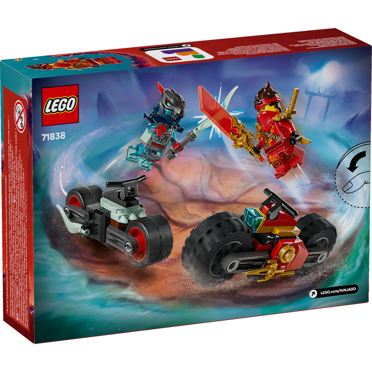 Set LEGO Ninjago - Cursa de viteză cu motocicleta lui Kai (71838) - 2 | YEO