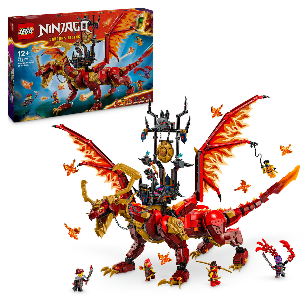 Set LEGO Ninjago - Dragonul-sursa al miscarii (71822)