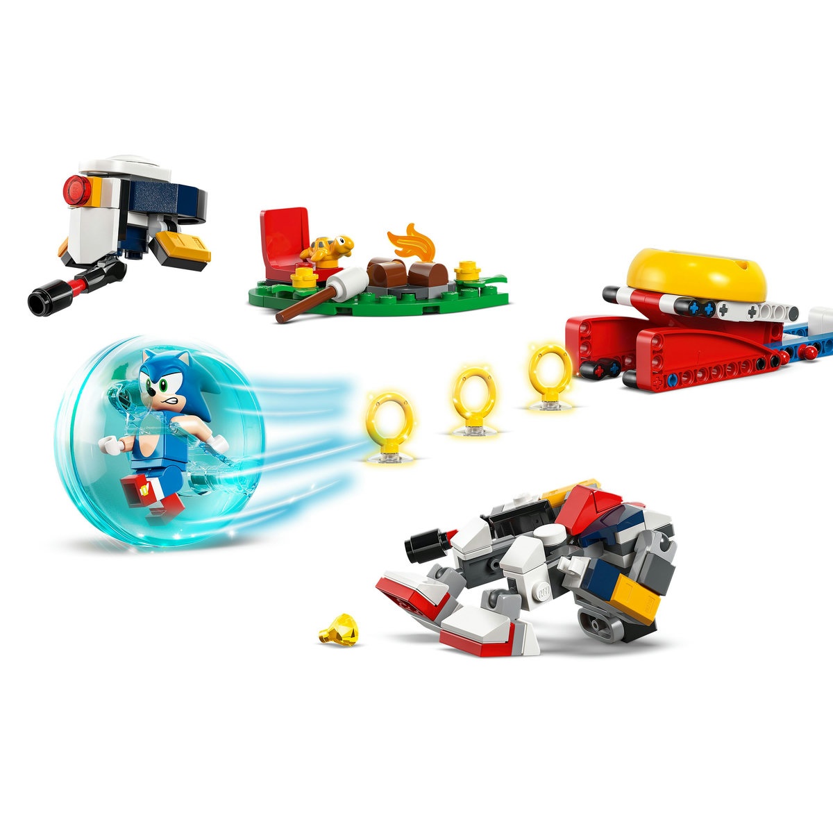 Set LEGO Sonic the Hedgehog - Înfruntare la focul de tabara al lui Sonic (77001) - 2 | YEO