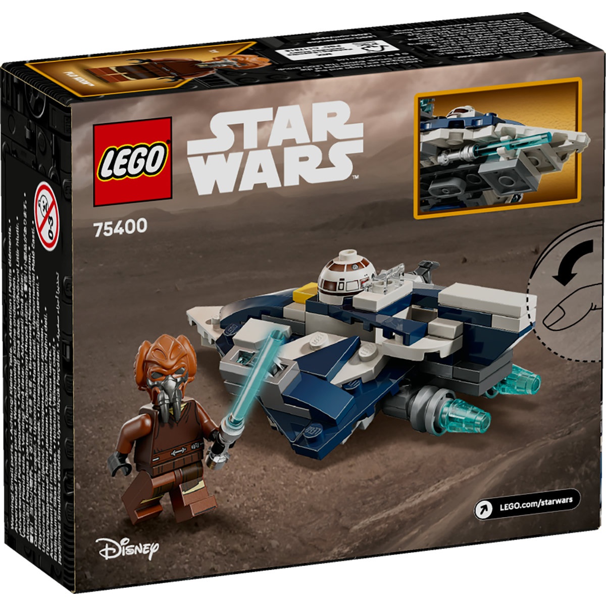 Set LEGO Star Wars - Micronava de luptă Jedi Starfighter a lui Plo Koon (75400) - 2 | YEO