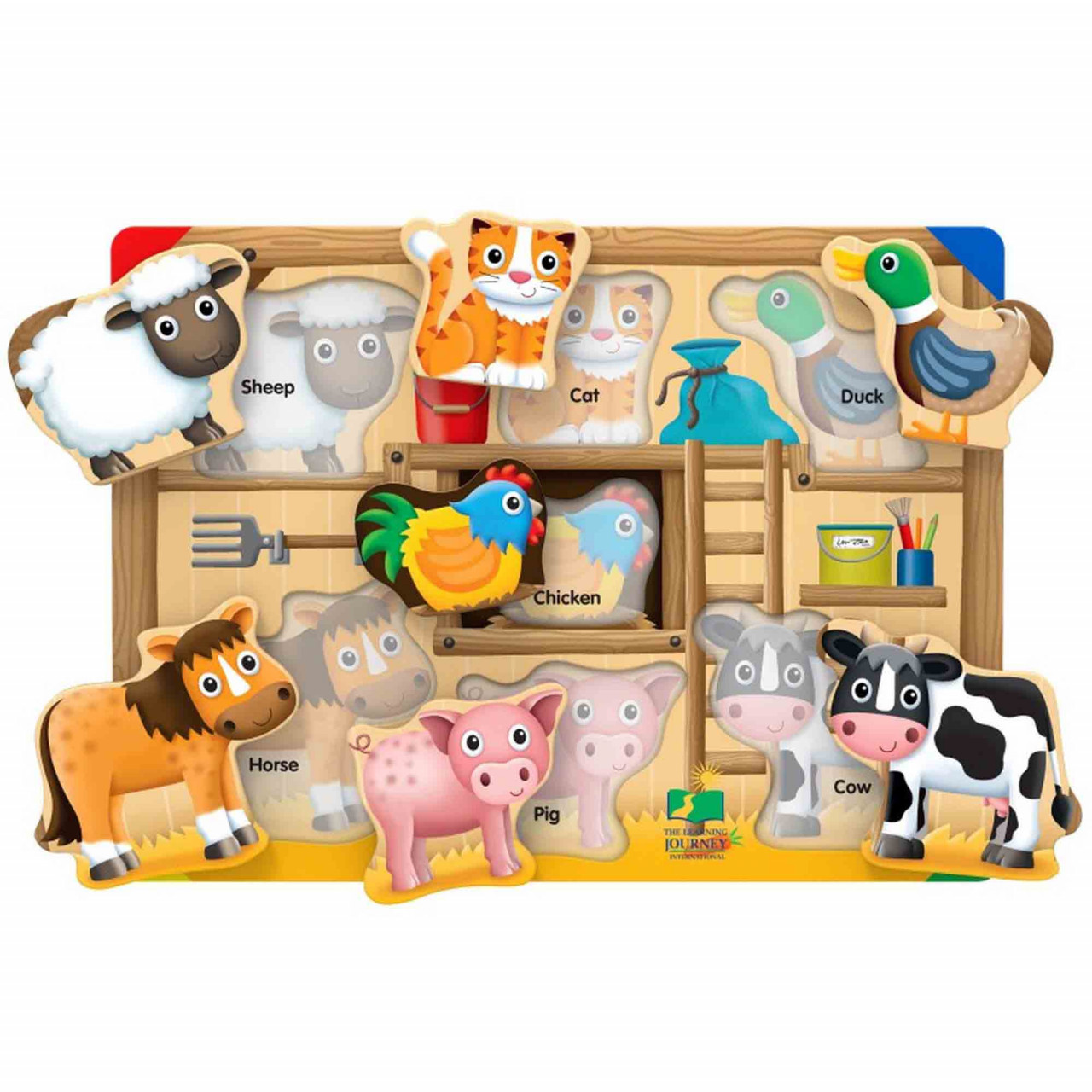 THE LEARNING JOURNEY - PUZZLE SA INVATAM ANIMALELE DE LA FERMA - 1 | YEO
