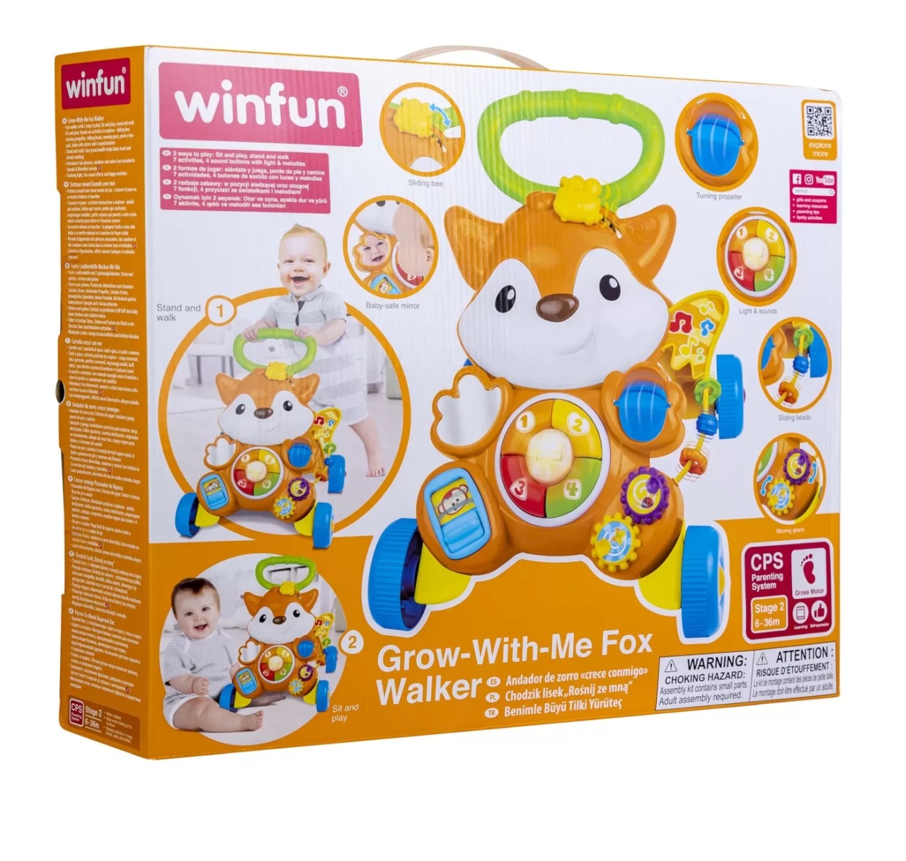 Winfun Antemergator Vulpe Cu Lumini Si Sunete - 2 | YEO