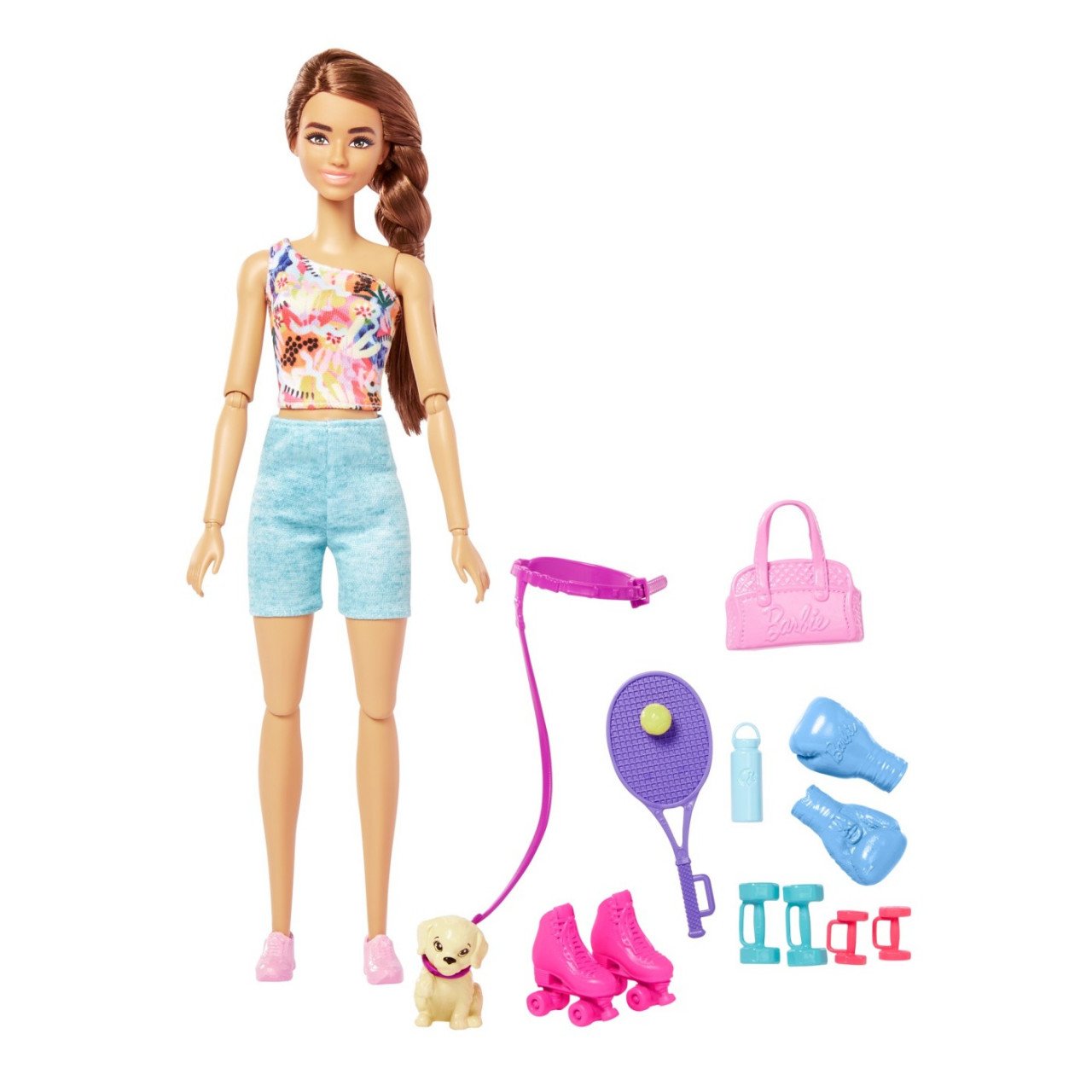 Barbie Set De Joaca Cu Accesorii Papusa Barbie Sportiva