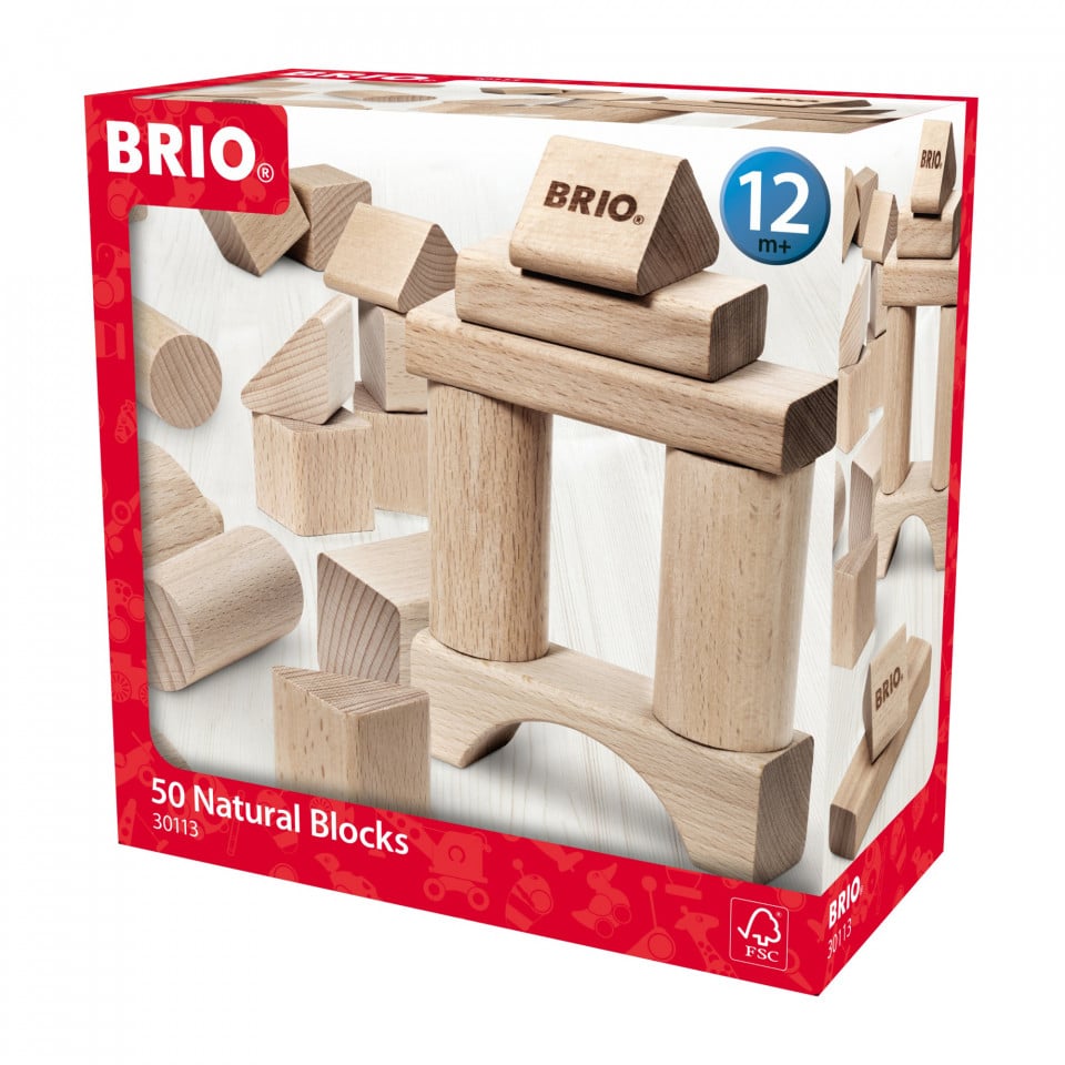 Brio - Set Blocuri Din Lemn 50 Piese - 1 | YEO