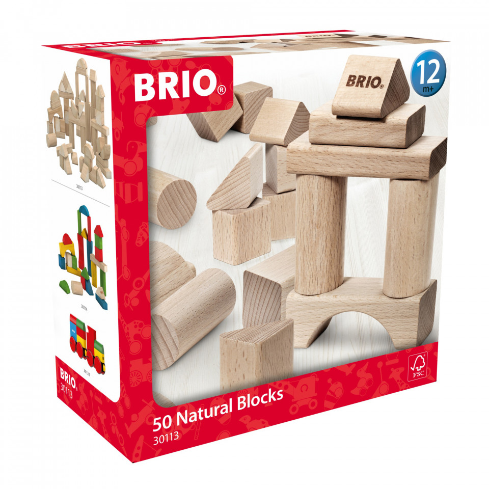 Brio - Set Blocuri Din Lemn 50 Piese - 2 | YEO