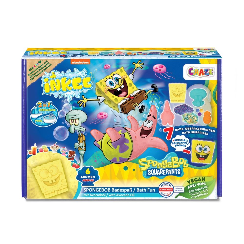 Craze - Set cadou de baie Inkee cu 7 surprize SpongeBob - 2 | YEO