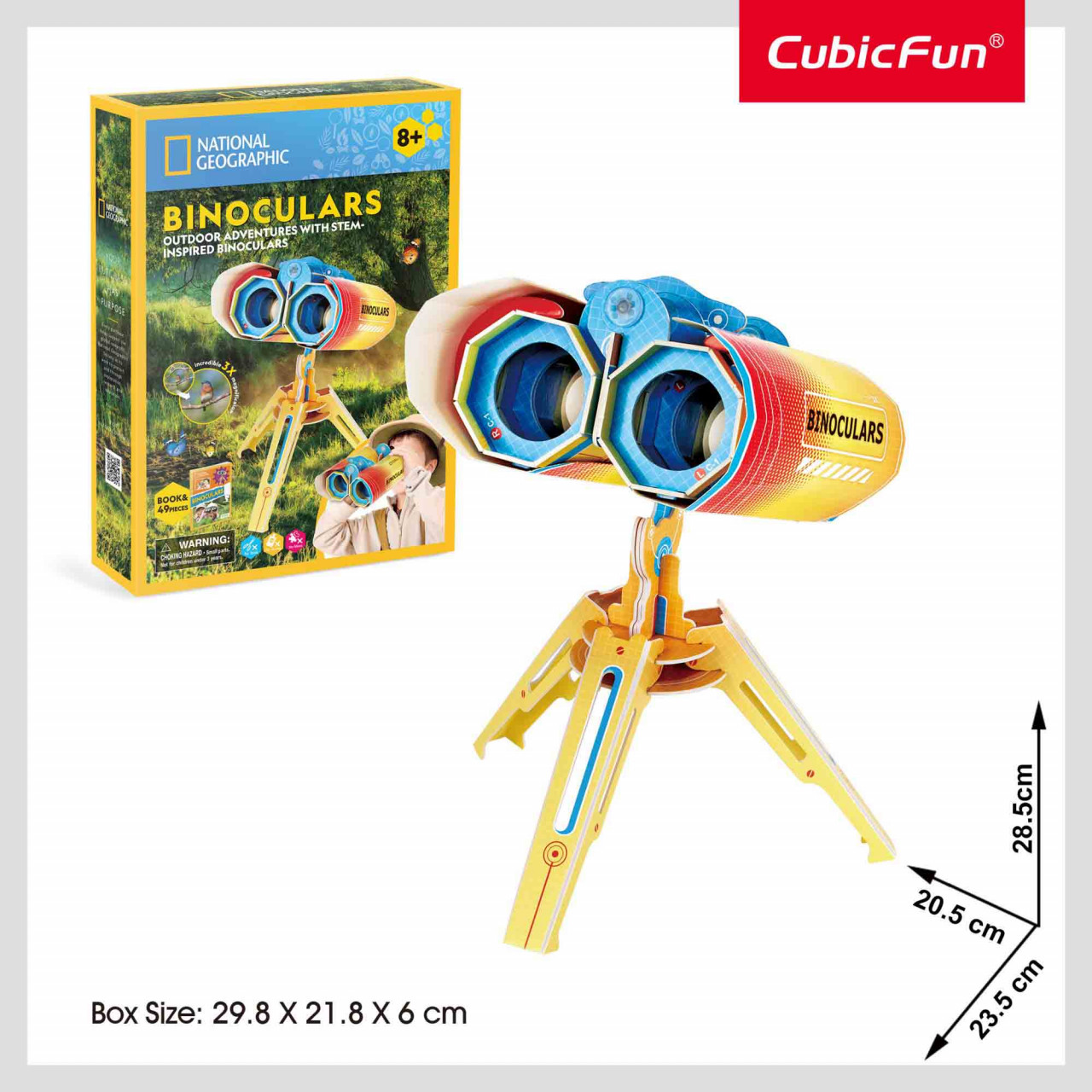 CUBICFUN - PUZZLE 3D BINOCLU 49 PIESE SI BROSURA IN ROMANA - 3 | YEO