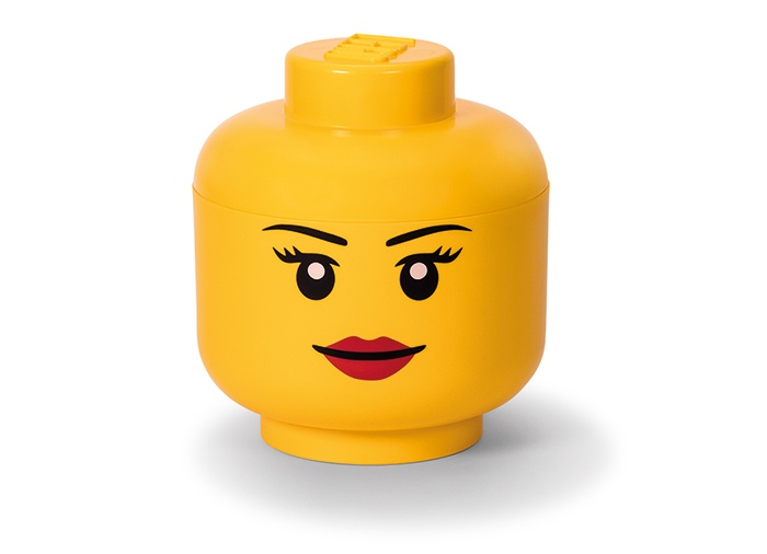 Cutie depozitare L cap minifigurina LEGO fata