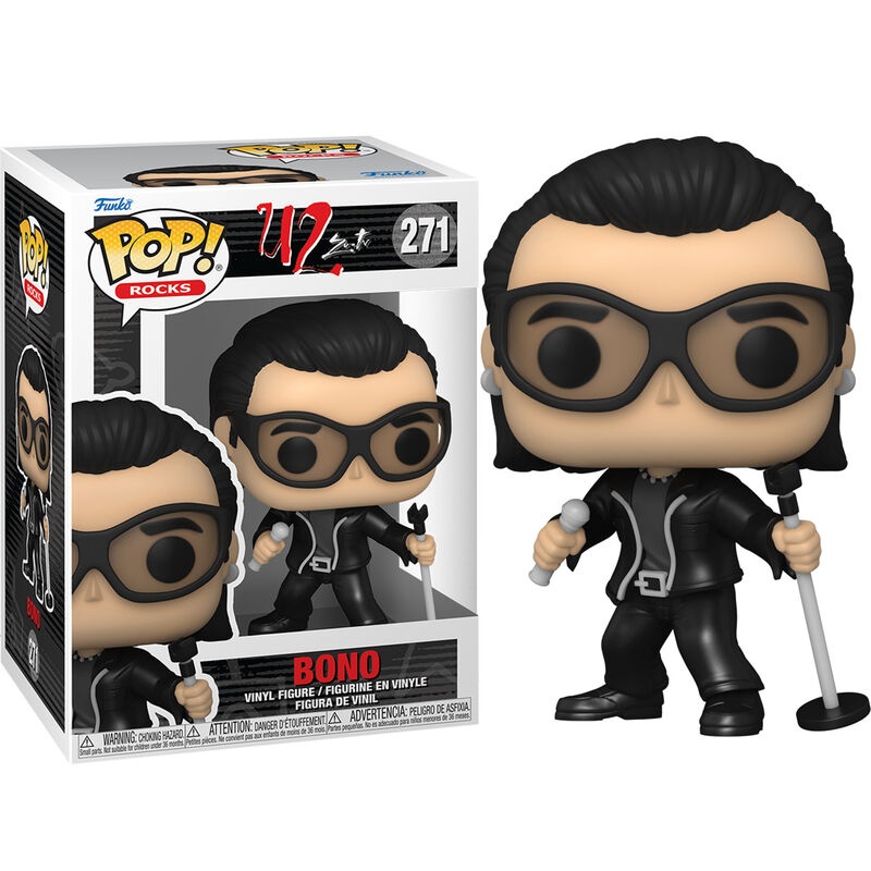 Figurina Funko Pop! Rocks: U2 ZooTV Bono, 9 cm - 1 | YEO