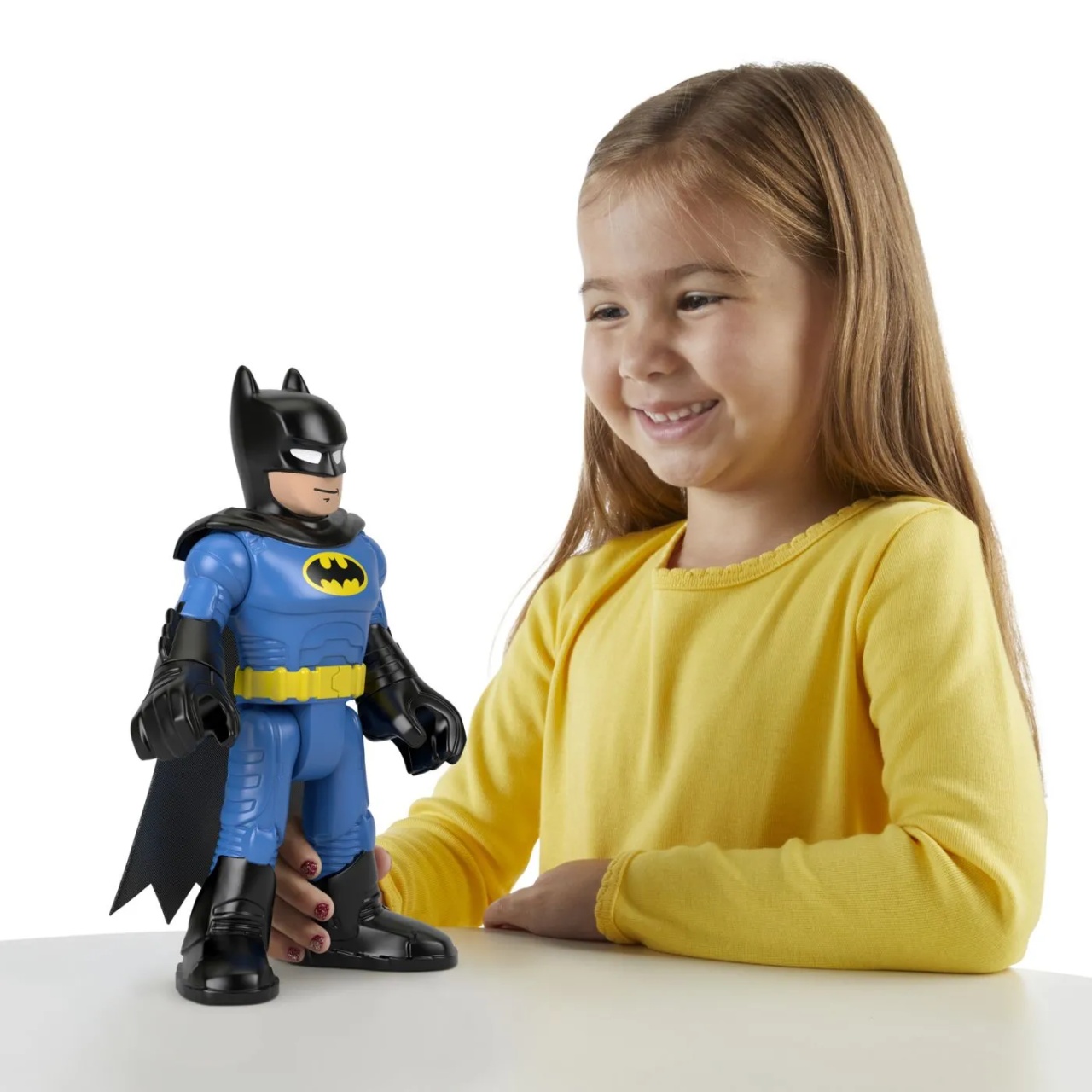 Fisher Price Imaginext Dc Super Friends Figurina Batman Xl Cu Costum Albastru - 3 | YEO