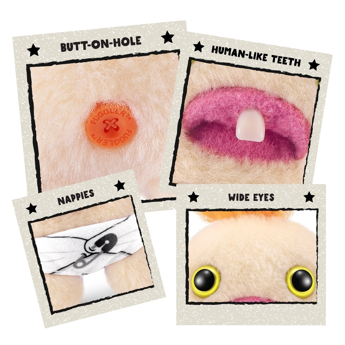 Fuggler - Jucarie de plus, 9 cm - Bebe ciudatei, Mr Needles - 2 | YEO