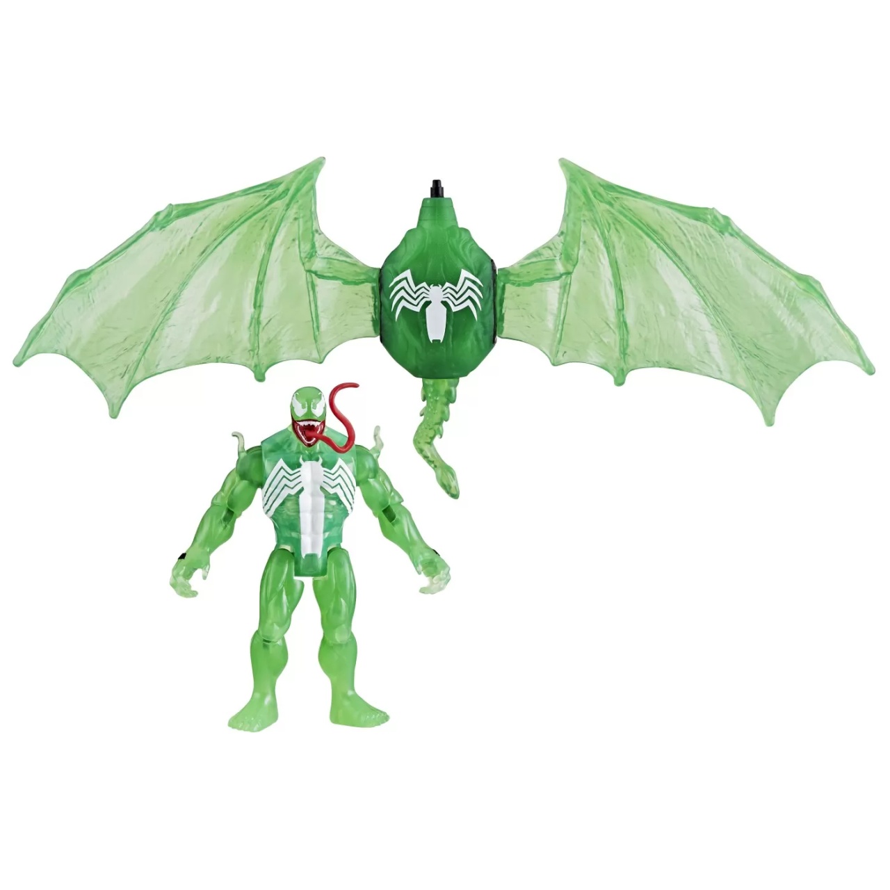 Hasbspiderman Set Vehicul Si Figurina Green Symbiote 10Cm - 2 | YEO