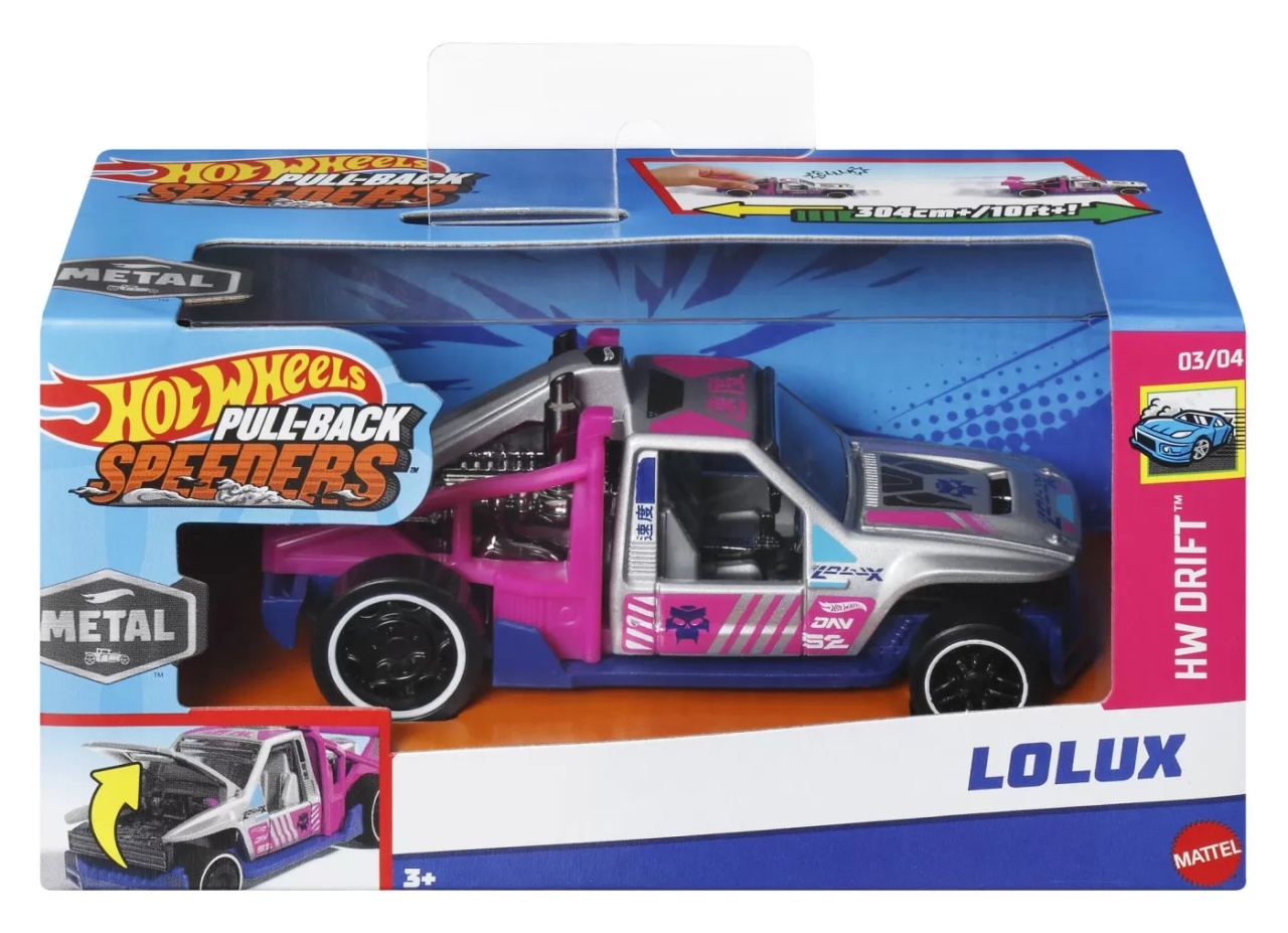 Hot Wheels Masinuta Metalica Cu Sistem Pull Back Lolux Scara 1:43