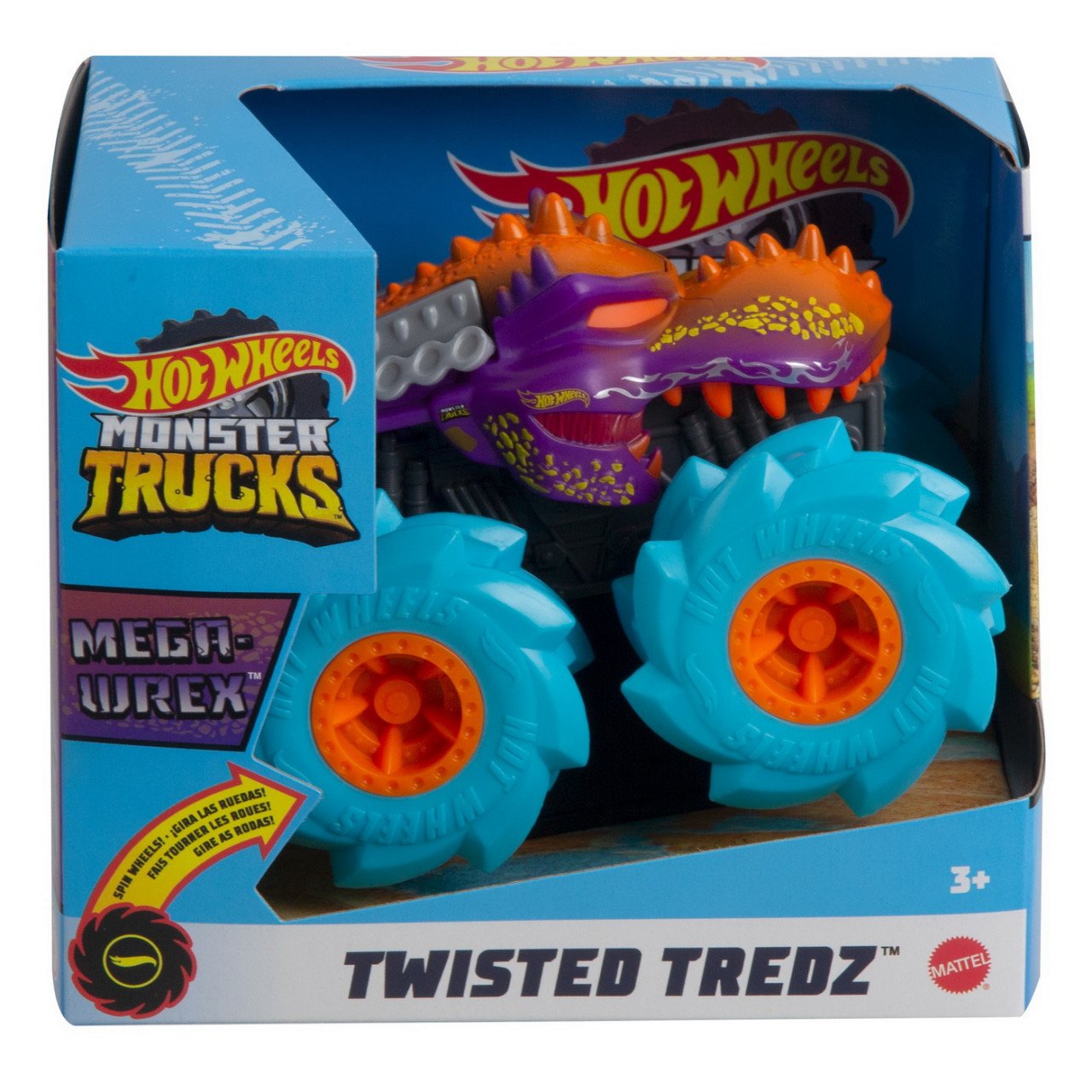 Hot Wheels Monster Truck Masinuta Twister Tredz Mega Wrex Albastru Scara 1:43 - 1 | YEO