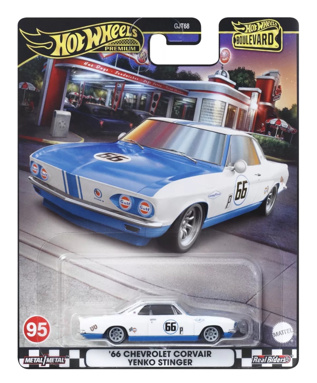 Hot Wheels Premium Boulevard Masinuta Metalica Chevrolet Corvair Yenko Stinger 66 Scara 1:64