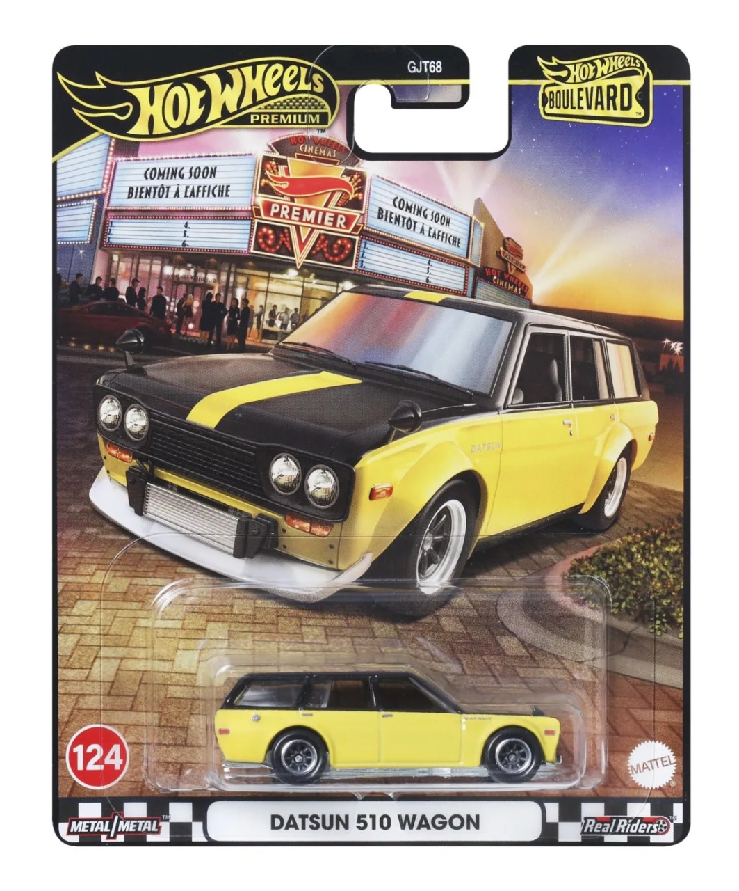 Hot Wheels Premium Boulevard Masinuta Metalica Datsun 510 Wagon Scara 1:64