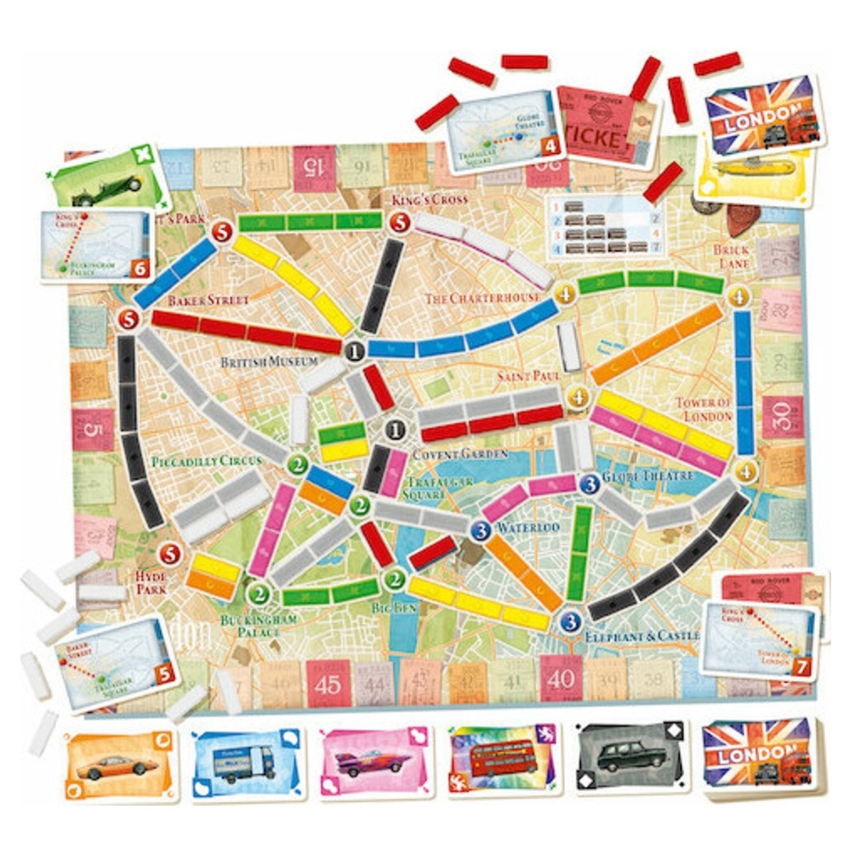 Joc de societate Ticket To Ride Londra, limba engleza - 2 | YEO