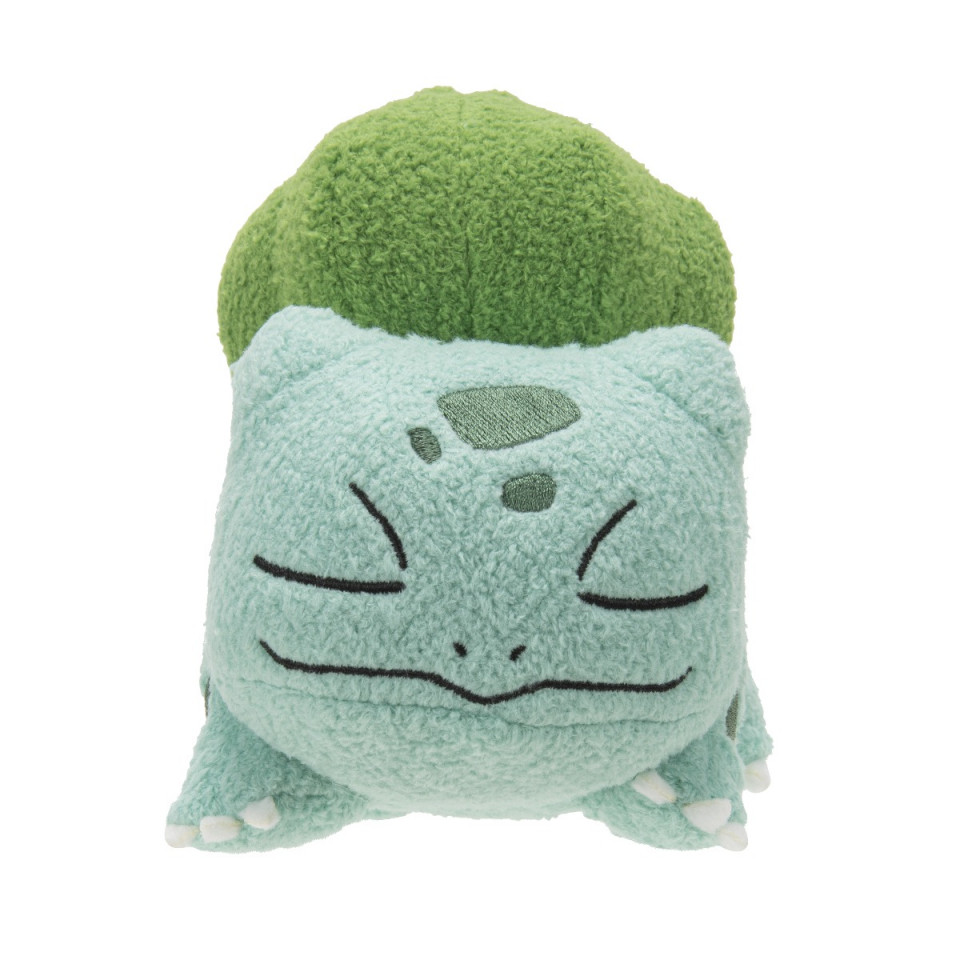 Jucarie de plus Pokemon, model Bulbasaur adormit, 13 cm - 1 | YEO