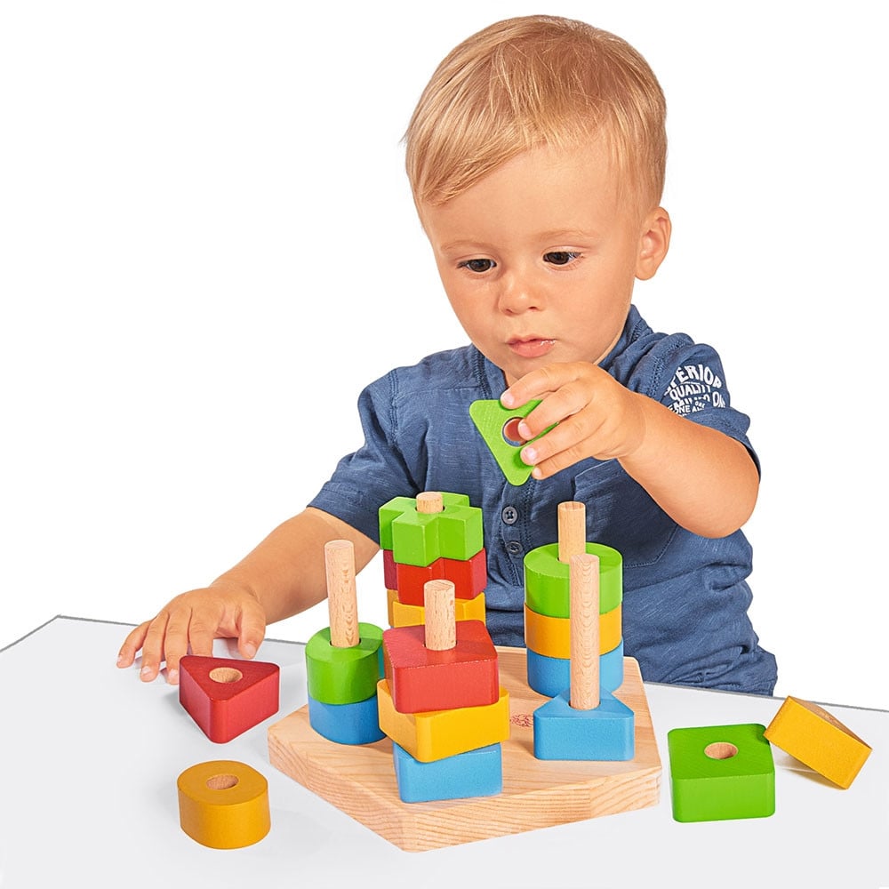 Jucarie din lemn Eichhorn Stacking Toy - 1 | YEO