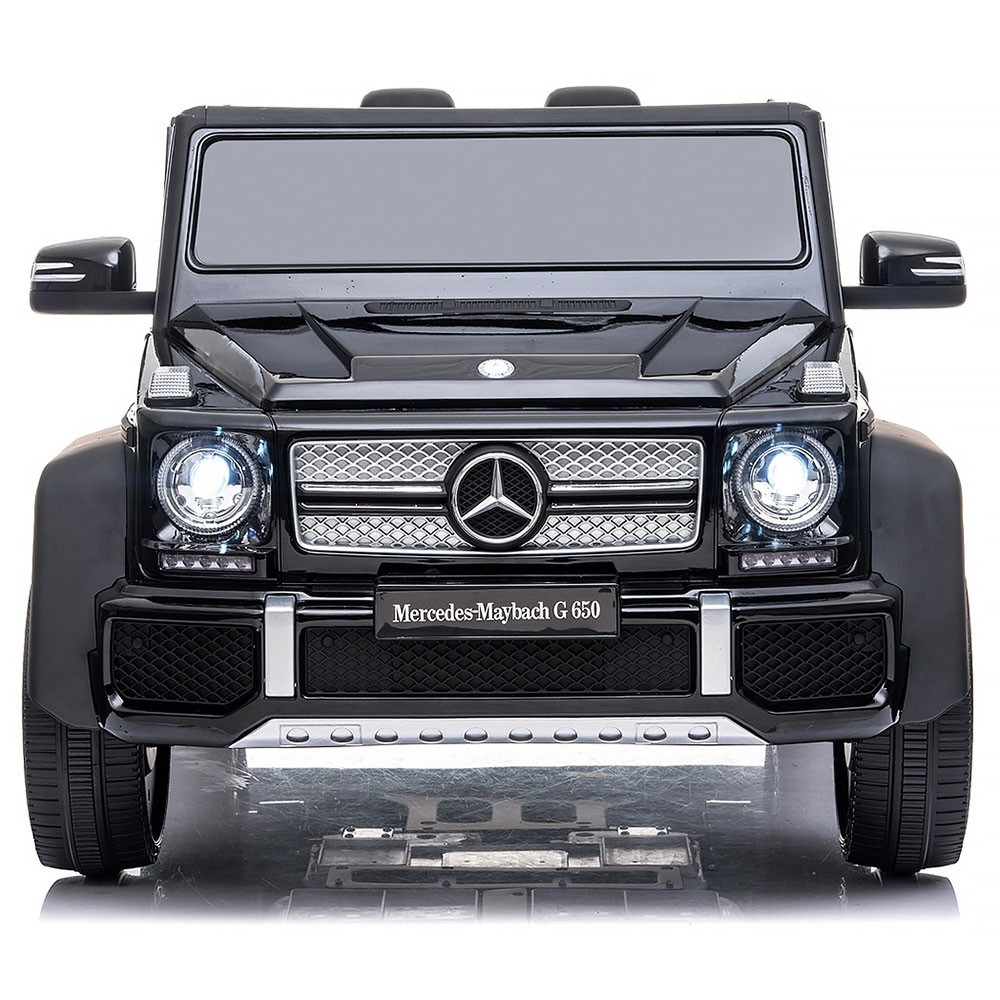 Masinuta electrica Chipolino SUV Mercedes Maybach G650 black cu scaun din piele si roti EVA - 1 | YEO