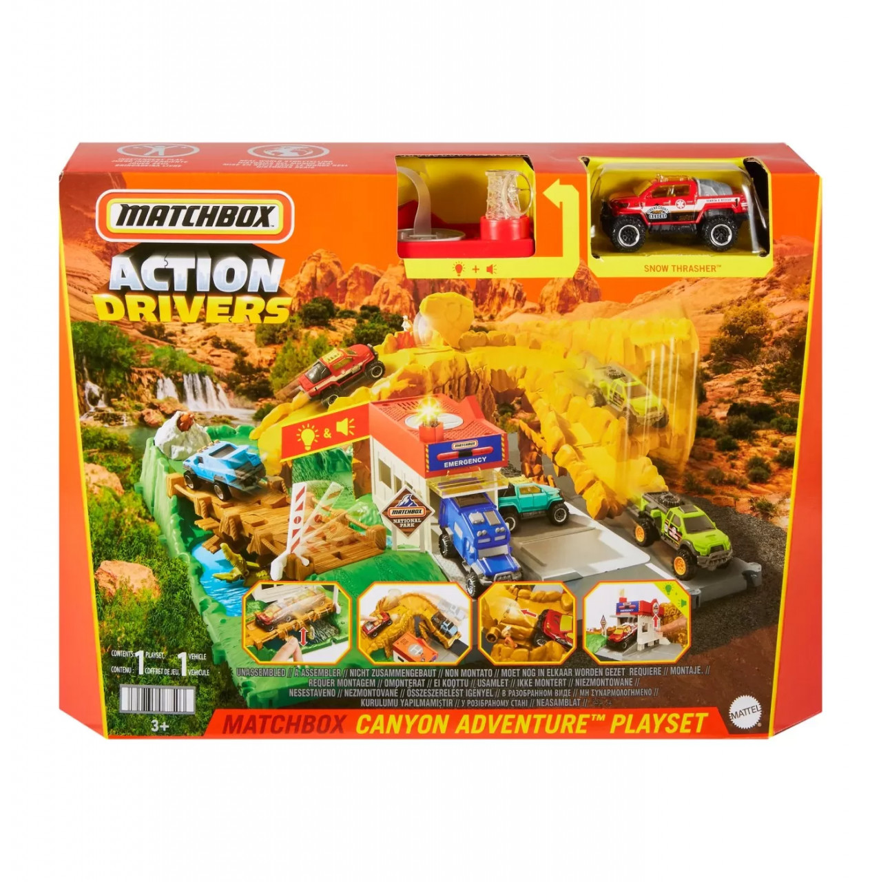 Matchbox Set Action Drivers Canionul Cu Sunete Si Lumini