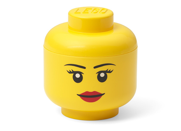 Mini cutie depozitare cap minifigurina LEGO fata