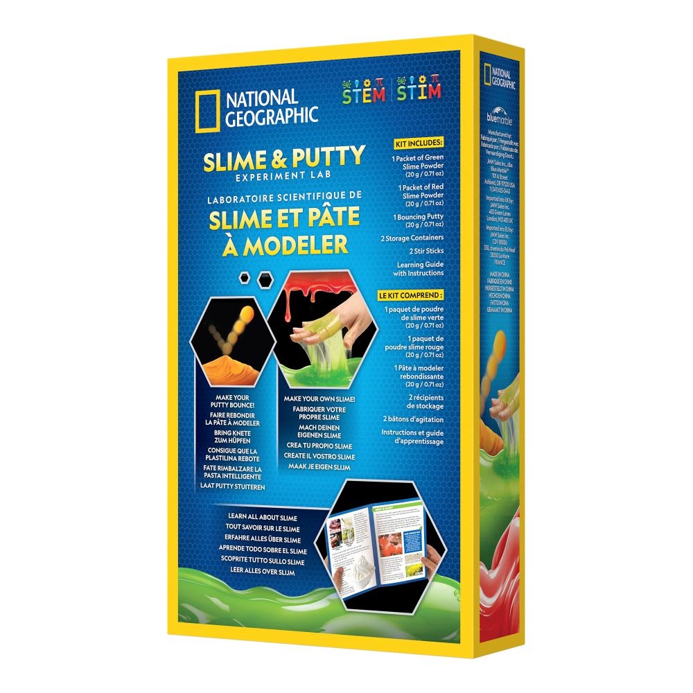 National Geographic - Set educativ experiment de creare Slime si Plastilina - 1 | YEO