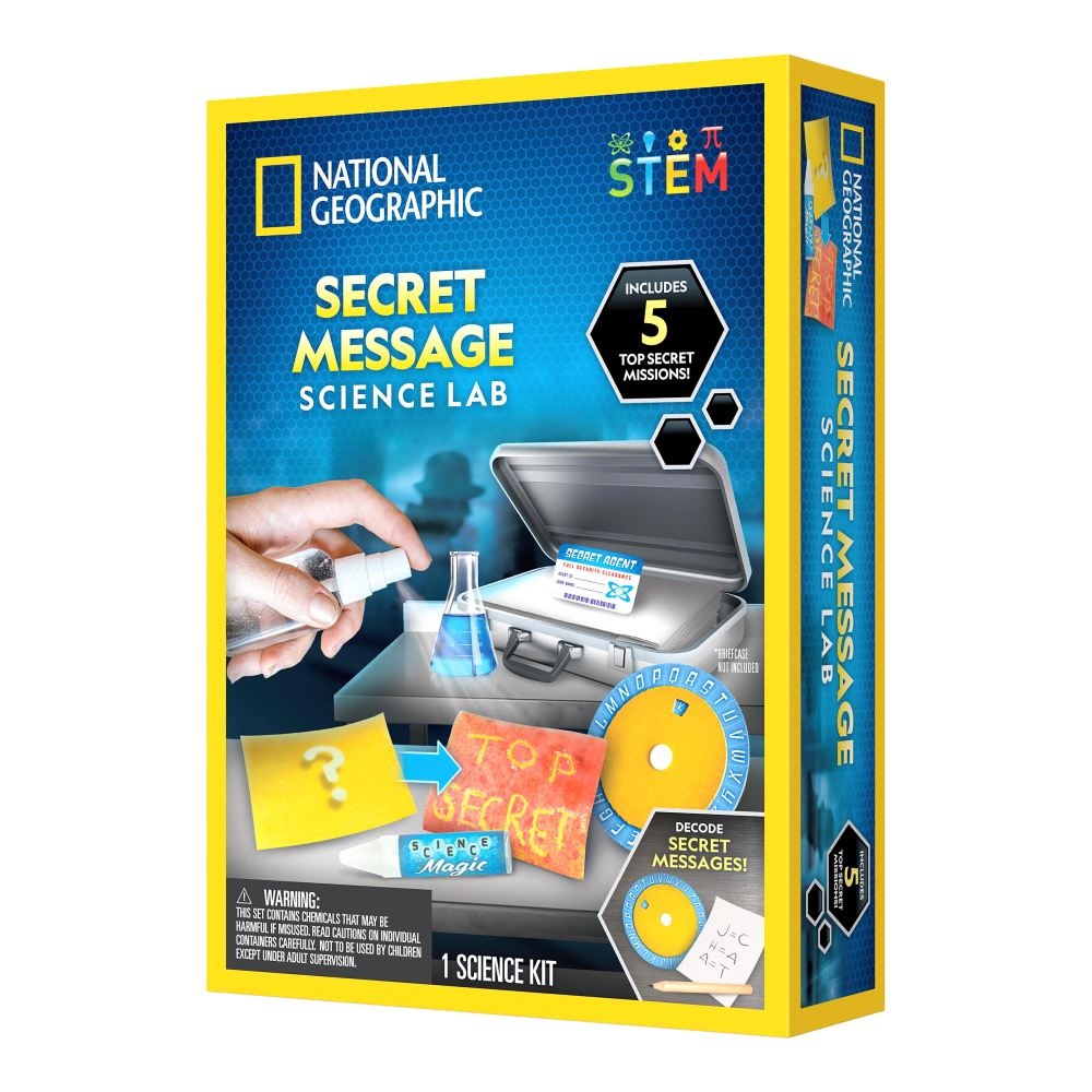 National Geographic - Set educativ Laboratorul mesajelor secrete stiinta si mister - 1 | YEO