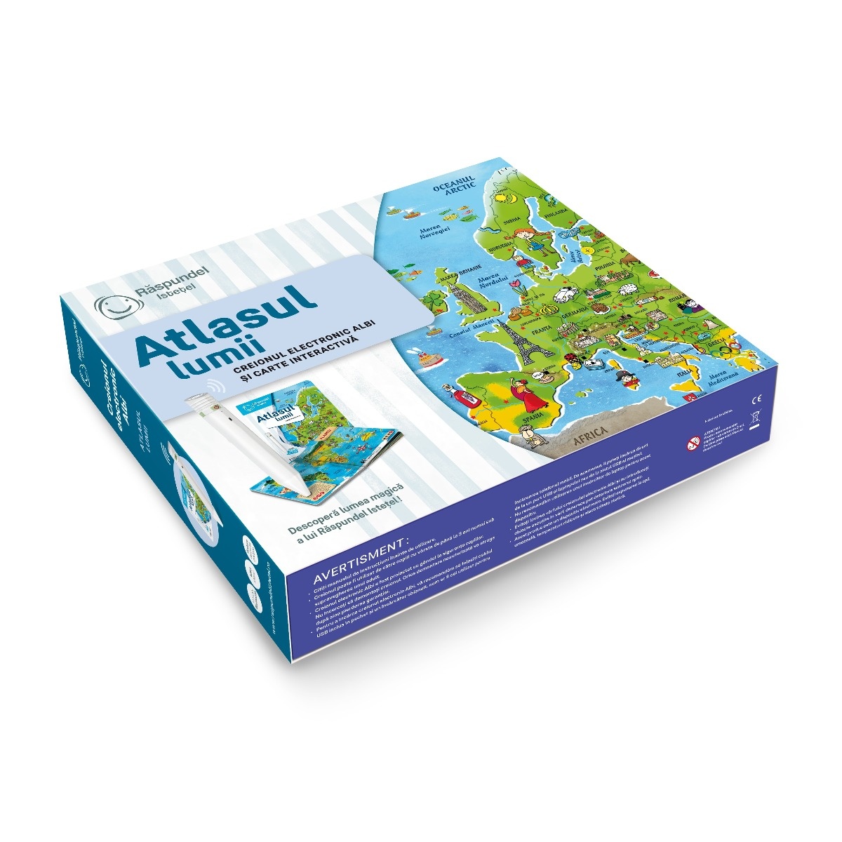 Pachet Raspundel Istetel, creion si carte Atlasul lumii, 2.0 - 2 | YEO