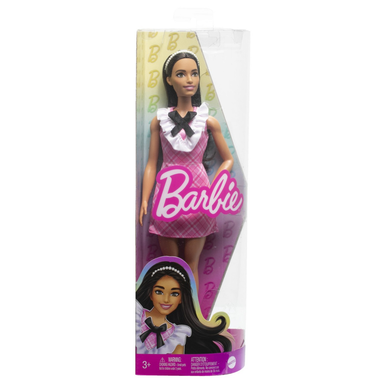 Papusa Barbie Fashionista Bruneta Cu Bentita - 1 | YEO