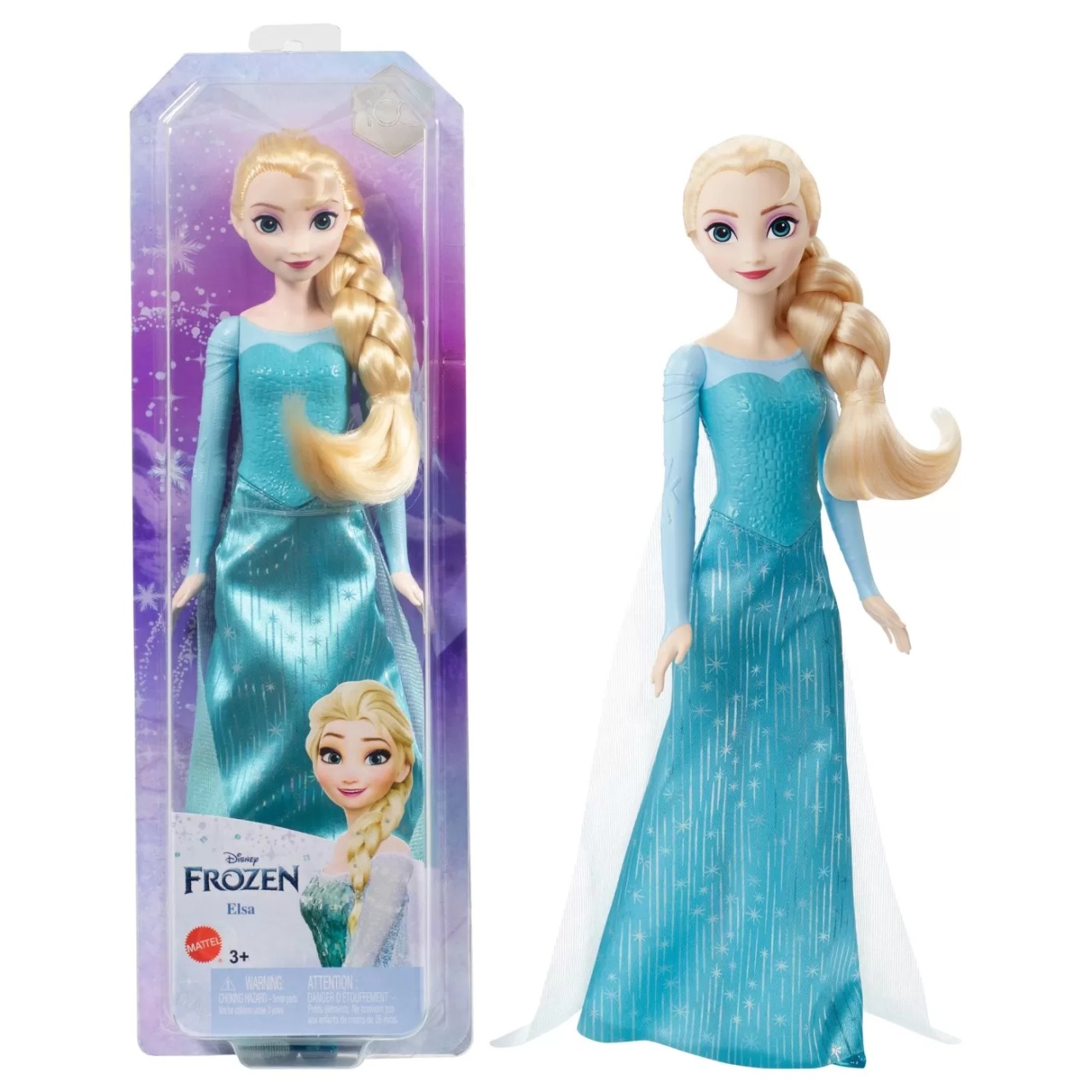 Papusa Disney Frozen Elsa Cu Rochie Albastra